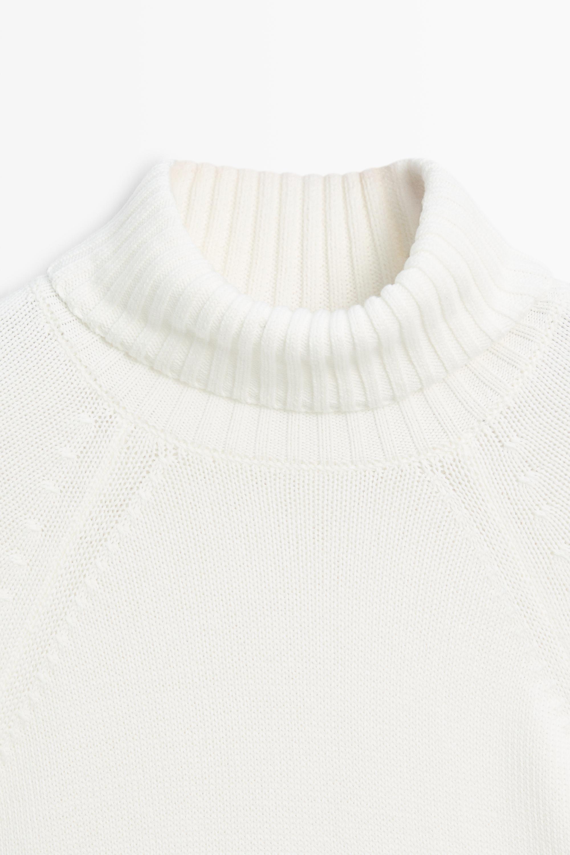 Turtleneck knit sweater